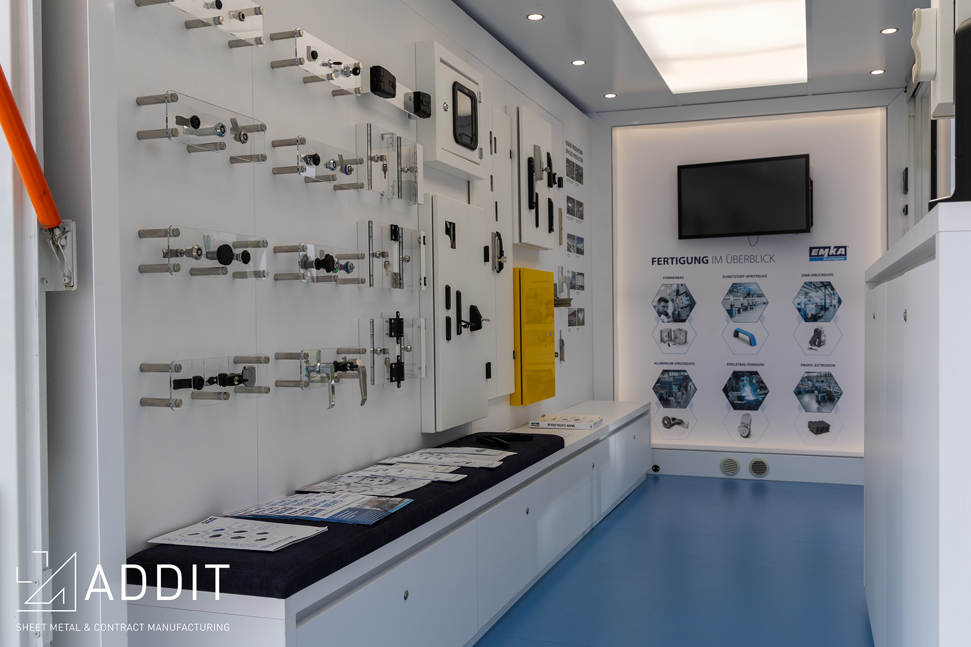 Photo showcasing EMKA's Roadshow truck